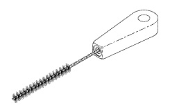 WIRE BRUSH (1/2" DIA) FOR STERRAD 100NX AND NX