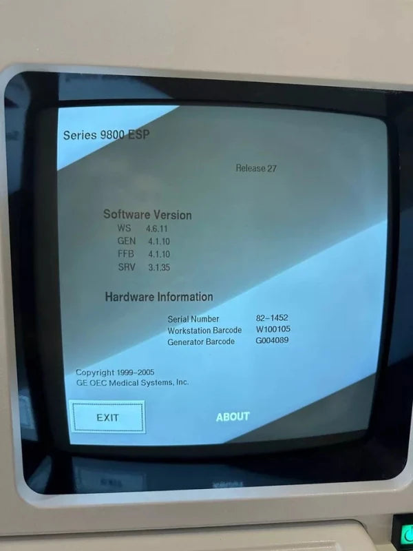 2001 GE OEC 9800 ESP C - ARM - inCAV Medical Imaging Equipment