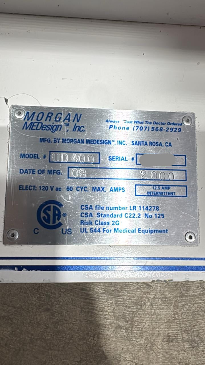 Morgan UD400 Imaging Table 2000