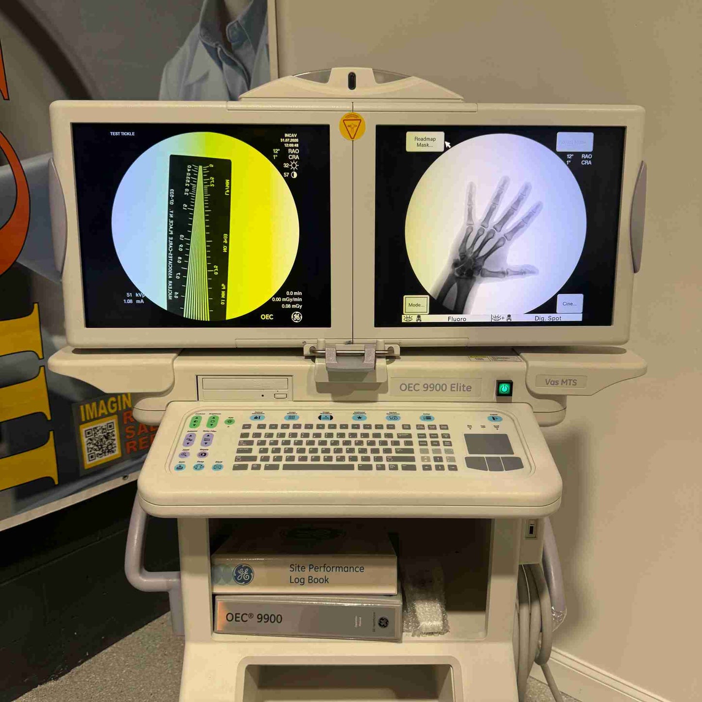 2014 GE OEC 9900 Elite Cardiac / Vascular Motorized C-Arm