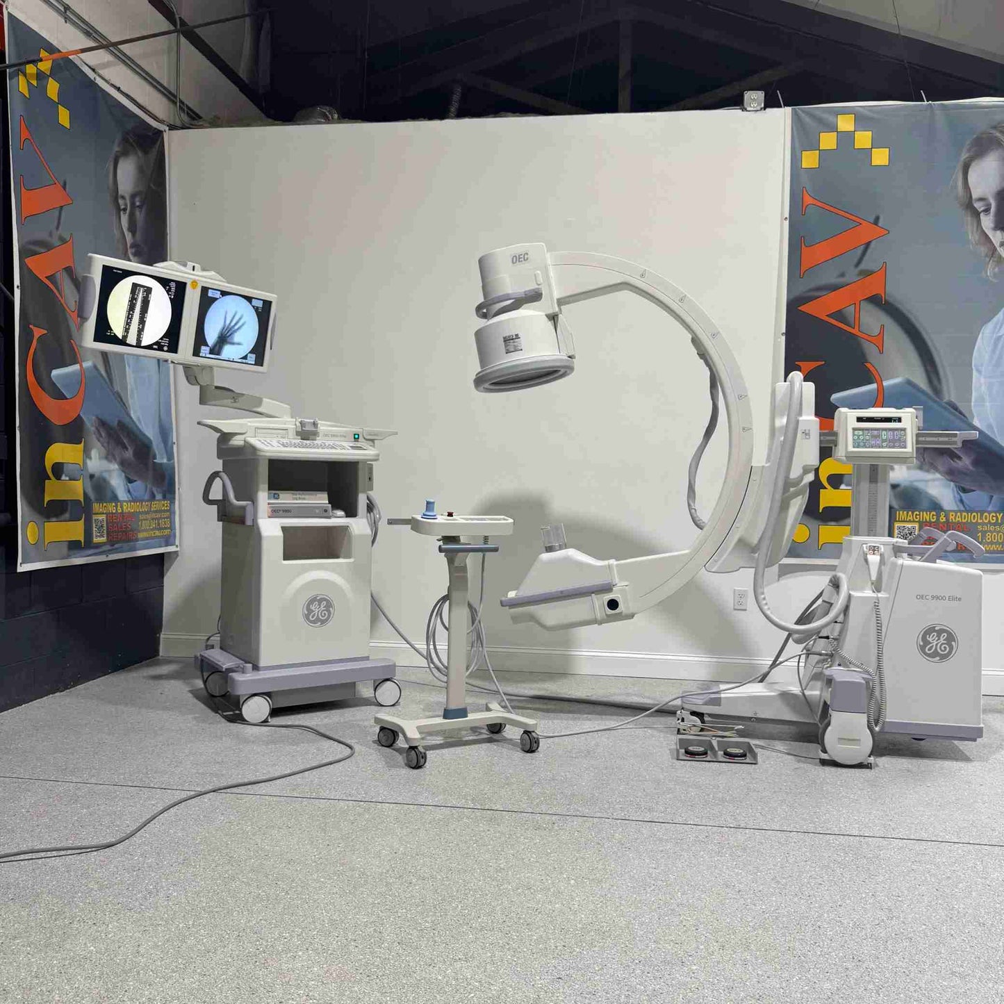 2014 GE OEC 9900 Elite Cardiac / Vascular Motorized C-Arm