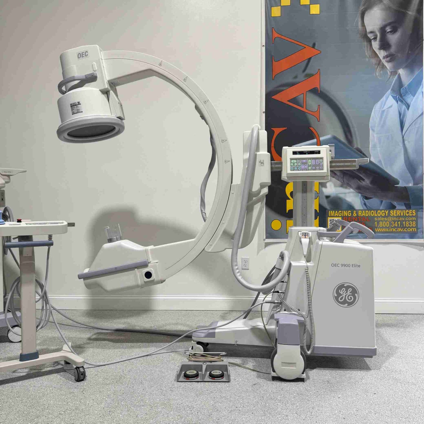 2014 GE OEC 9900 Elite Cardiac / Vascular Motorized C-Arm