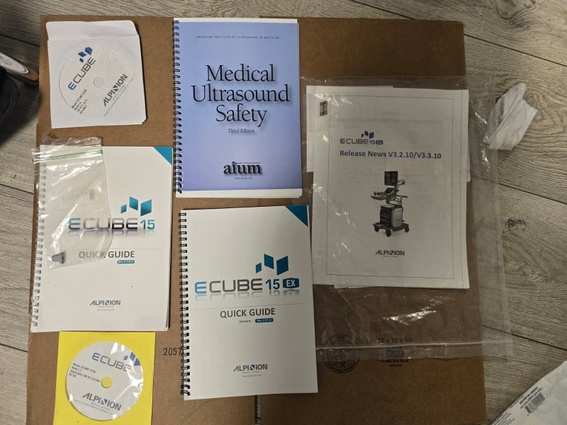 Alpinion E - CUBE 15 Ultrasound System with L8 - 17X Transd. – 2018 - inCAV Medical Imaging Equipment