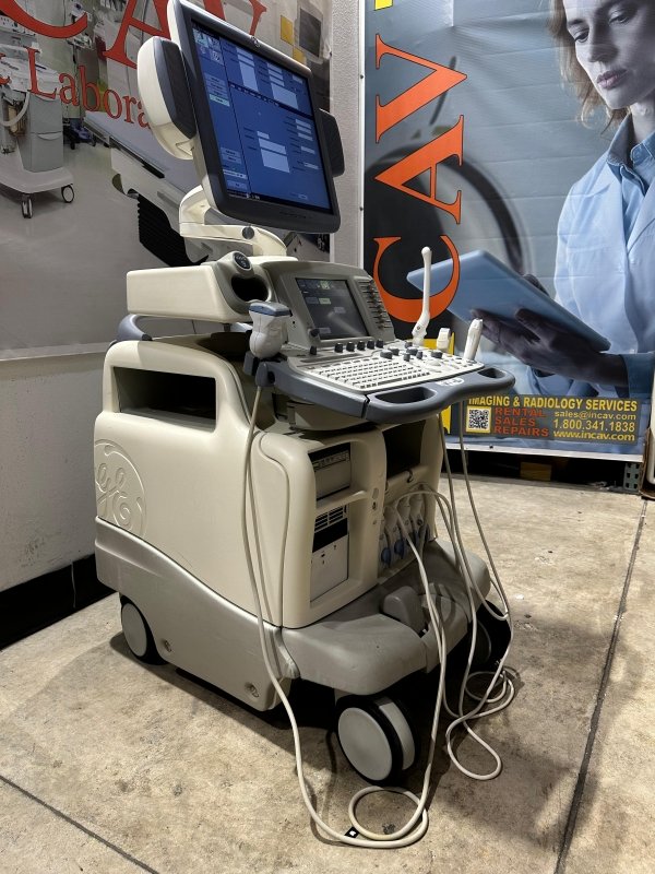 GE Logiq 9 Ultrasound System with Flat Pannel Monnitor / 4D - inCAV Medical Imaging Equipment