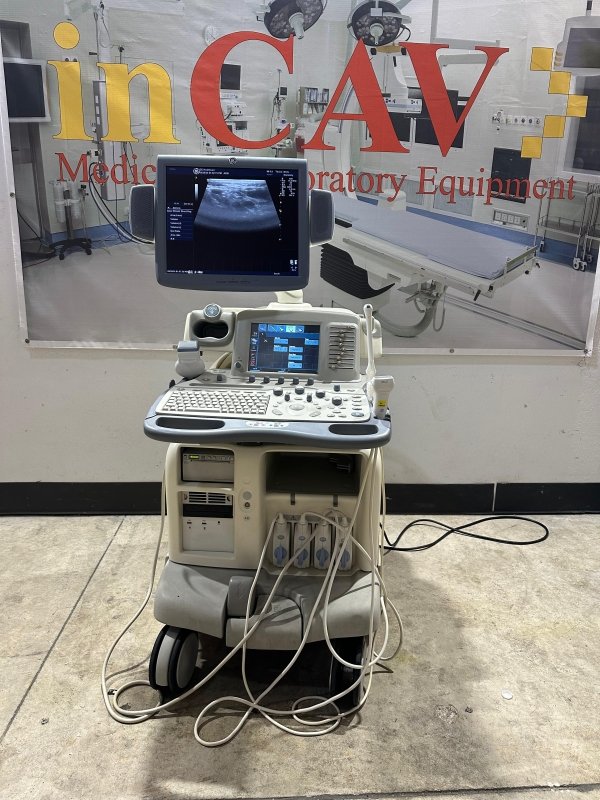 GE Logiq 9 Ultrasound System with Flat Pannel Monnitor / 4D - inCAV Medical Imaging Equipment