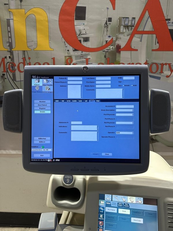GE Logiq 9 Ultrasound System with Flat Pannel Monnitor / 4D - inCAV Medical Imaging Equipment