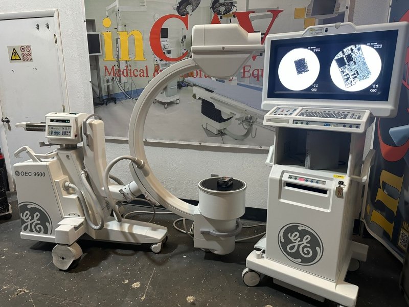 GE OEC 9600 C - ARM 12IIS Vascular Package UPGRADED to Flat Panel LCD - inCAV Medical Imaging Equipment