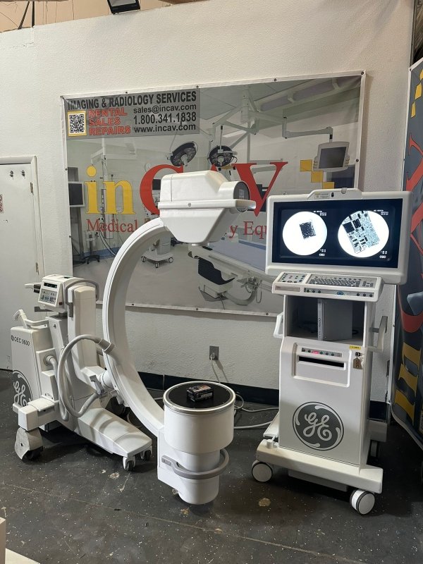 GE OEC 9600 C - ARM 12IIS Vascular Package UPGRADED to Flat Panel LCD - inCAV Medical Imaging Equipment