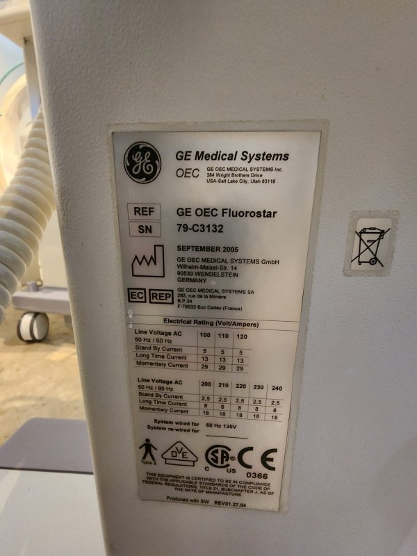 GE OEC FLUOROSTAR Compact C - ARM - inCAV Medical Imaging Equipment