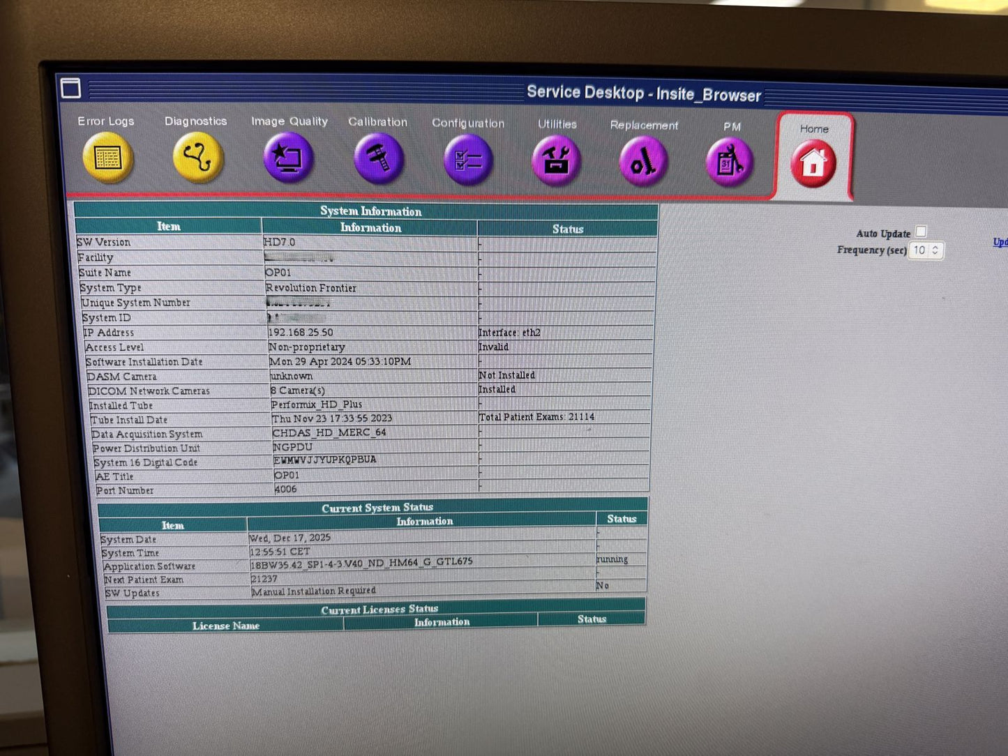 2019 GE Revolution Frontier 128 Slices with Real Time Fluoroscopy and 2023 Tube!