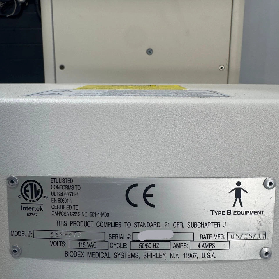 BIODEX 058-870 2017 Imaging Table
