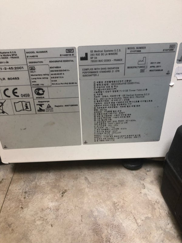 2011 GE Senographe Essential Mammography - inCAV Medical Imaging Equipment