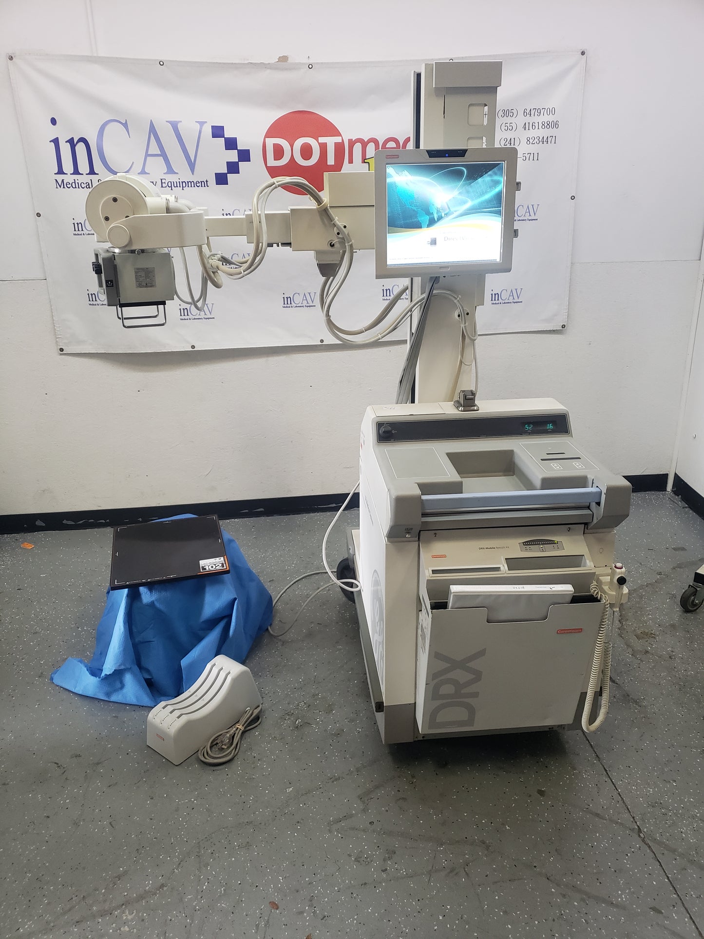 DIGITAL DRX Carestream GE AMX IV-PLUS PORTABLE X-RAY with Wireless Detector