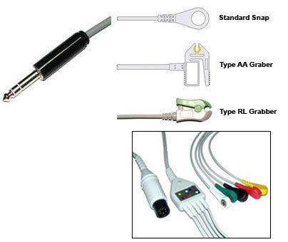 Medtrinic Physio Control Si Ecg Cable With Leads