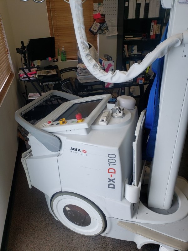 AGFA DX - D100 DIGITAL DR PORTABLE X - RAY with WIRELESS Flat Panel Detector - inCAV Medical Imaging Equipment