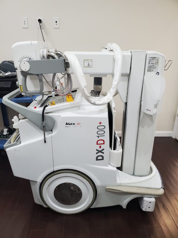 AGFA DX - D100+ DIGITAL DR PORTABLE X - RAY with WIRELESS two Flat Panel Detectors - inCAV Medical Imaging Equipment