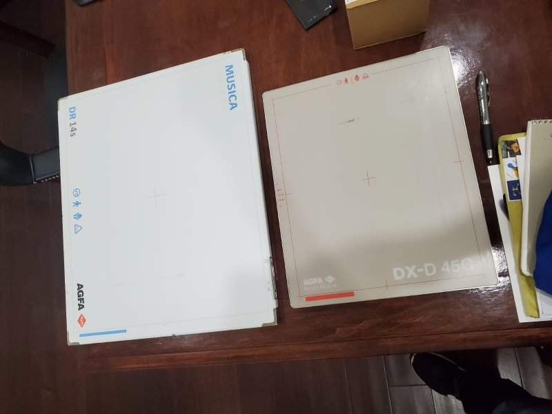 AGFA DX - D100+ DIGITAL DR PORTABLE X - RAY with WIRELESS two Flat Panel Detectors - inCAV Medical Imaging Equipment