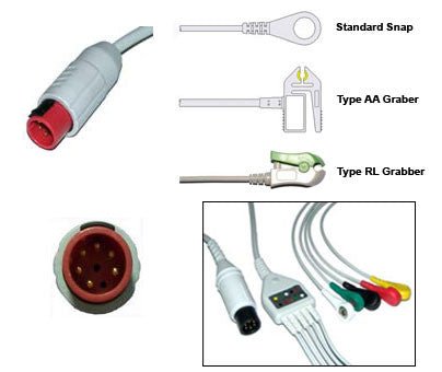 Bionet Korea Ecg Cable With Leads - inCAV Medical Imaging Equipment
