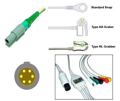 Biosys Korea Ecg Cable With Leads - inCAV Medical Imaging Equipment