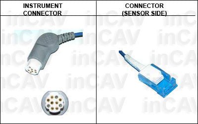 Datex Ohmeda As3 Spo2 Sensor Extension Cable - inCAV Medical Imaging Equipment
