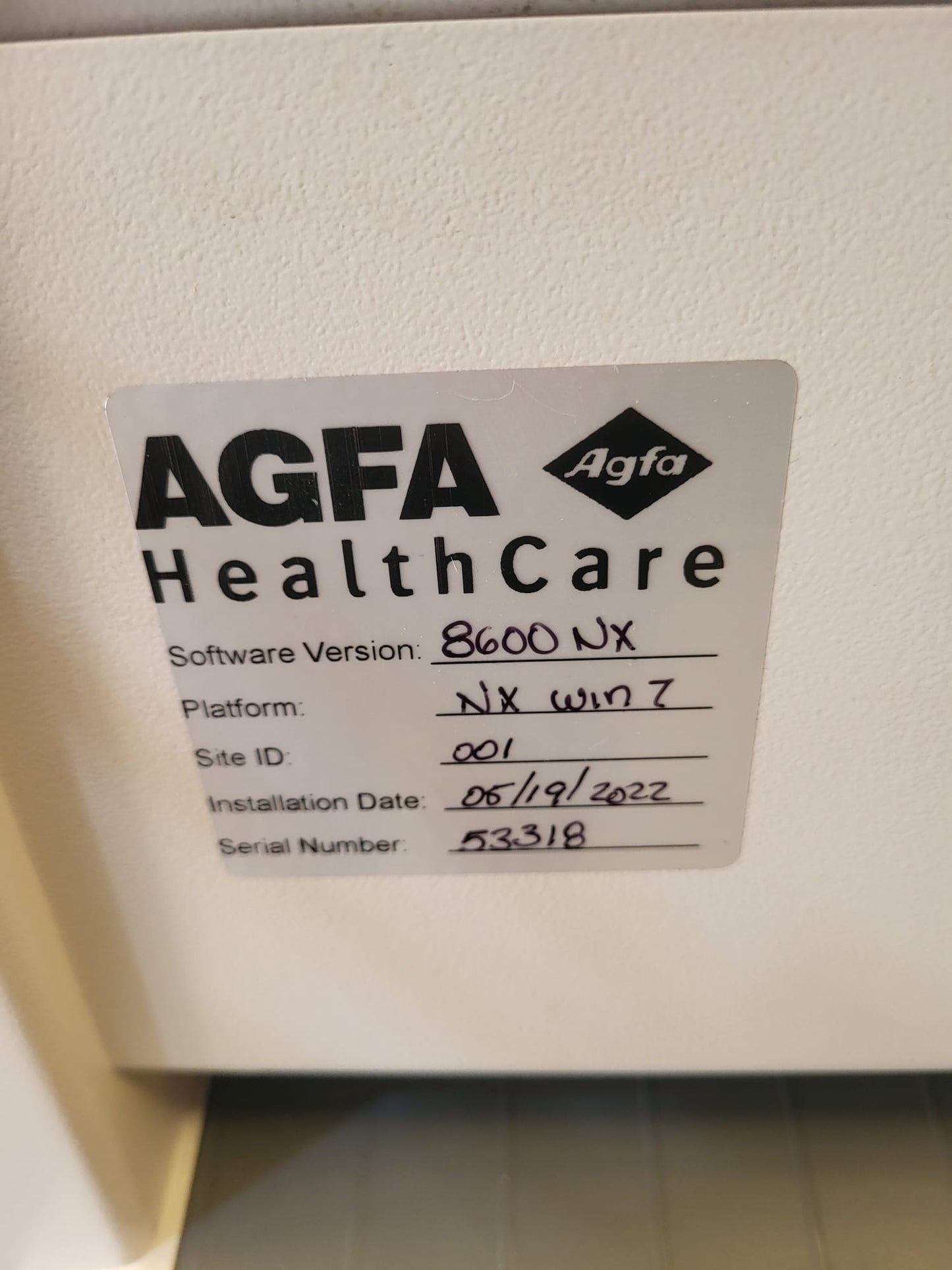 Agfa 30X CR System Refurbished Digital X-ray Image Capture