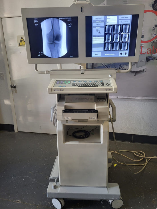 GE OEC 9800 PLUS VASCULAR C-ARM with FLAT Pannel LCD UPGRADE - 12 Inches IIS
