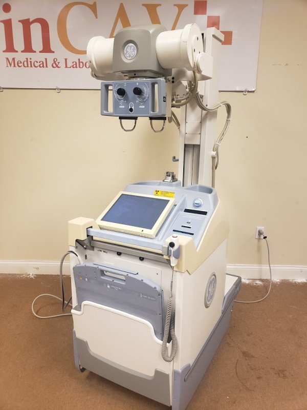 GE AMX DEFINIUM 700 Digital X - ray Portable with Flat Pannel Detector 14x17 - inCAV Medical Imaging Equipment