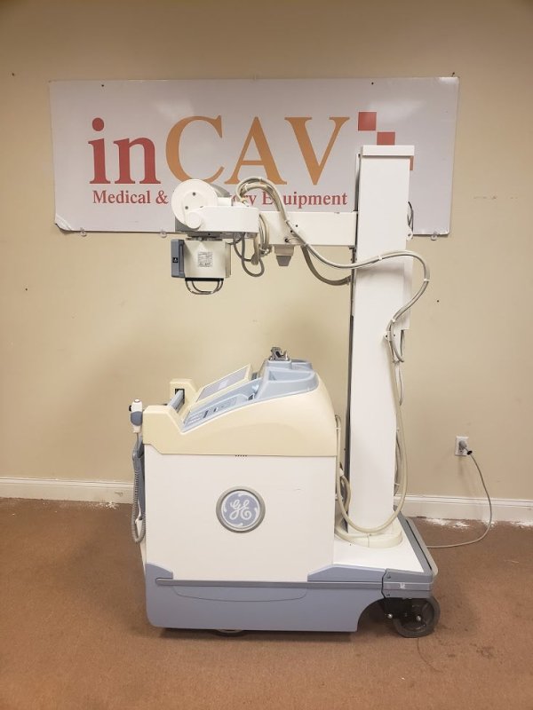 GE AMX DEFINIUM 700 Digital X - ray Portable with Flat Pannel Detector 14x17 - inCAV Medical Imaging Equipment