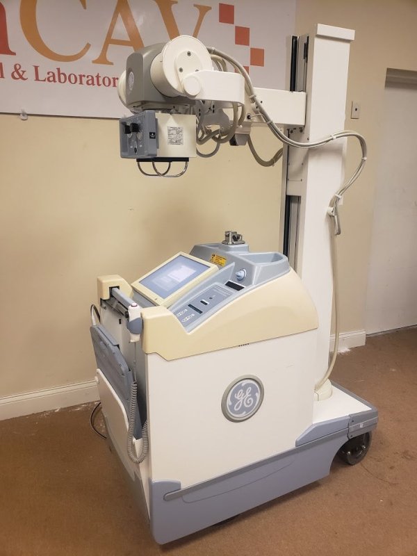 GE AMX DEFINIUM 700 Digital X - ray Portable with Flat Pannel Detector 14x17 - inCAV Medical Imaging Equipment