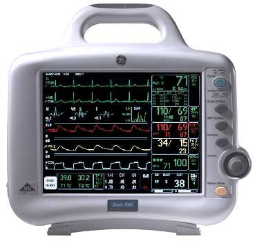 Ge Dash 3000 Pro Patient Monitor With Co2 Monitor