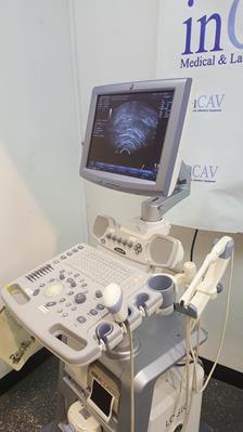 GE Logiq P5 Ultrasound System with Transducers - inCAV Medical Imaging Equipment
