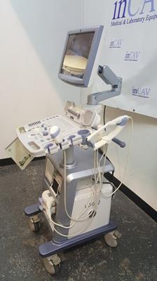 GE Logiq P5 Ultrasound System with Transducers - inCAV Medical Imaging Equipment