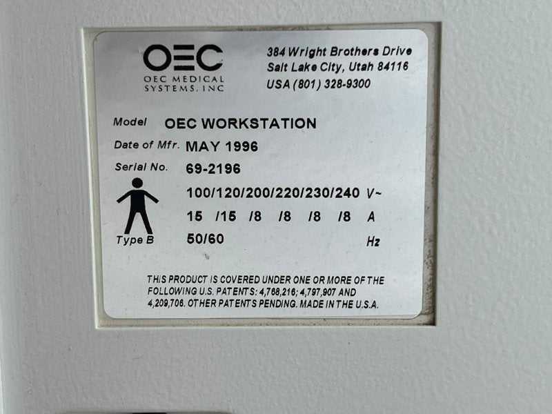 GE OEC 9600 C - Arm with Flat Panel Monitors - inCAV Medical Imaging Equipment