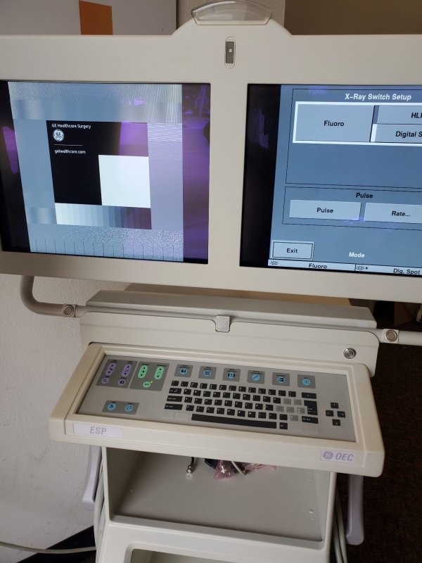 GE OEC 9800 Plus ESP - Super C with Flat Pannel LCD Software Release 30 C - ARM - inCAV Medical Imaging Equipment