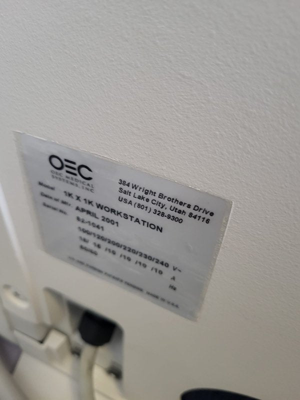 GE OEC 9800 VAS 8 Vascular C - arm with 12 inches IIS - inCAV Medical Imaging Equipment