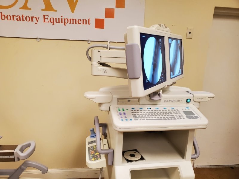 GE OEC 9900 Elite CARDIAC Motorized C - ARM 9 Inches IIS Super C - inCAV Medical Imaging Equipment