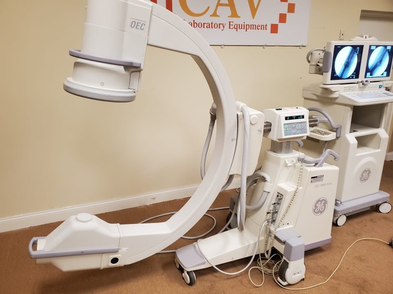 GE OEC 9900 Elite CARDIAC Motorized C - ARM 9 Inches IIS Super C - inCAV Medical Imaging Equipment