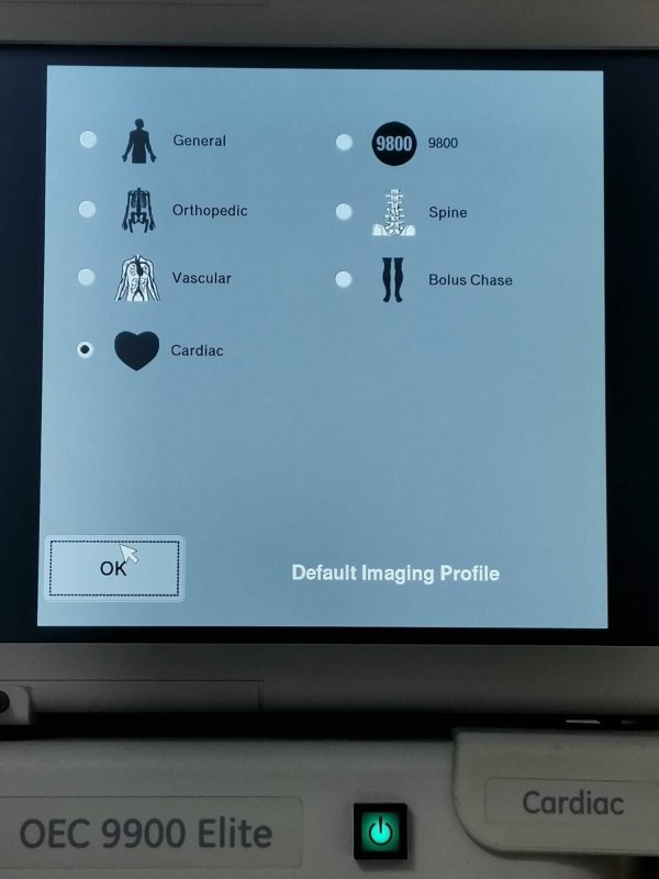 GE OEC 9900 Elite CARDIAC Motorized C - ARM 9 Inches IIS Super C - inCAV Medical Imaging Equipment