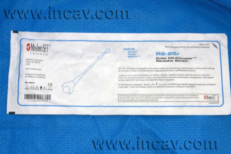 Masimo R2 - 25R - Rainbow Spo2 Sensor - inCAV Medical Imaging Equipment