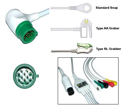 Medtrinic Physio Control Li Ecg Cable With Leads - inCAV Medical Imaging Equipment