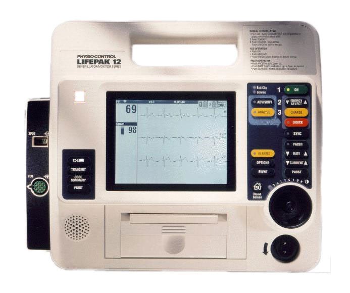 Medtronic Physio Control Lifepak 12 Monophasic Defibrillator - inCAV Medical Imaging Equipment
