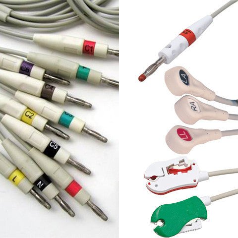Mortara Surveyor EKG Cable with Leads - inCAV Medical Imaging Equipment