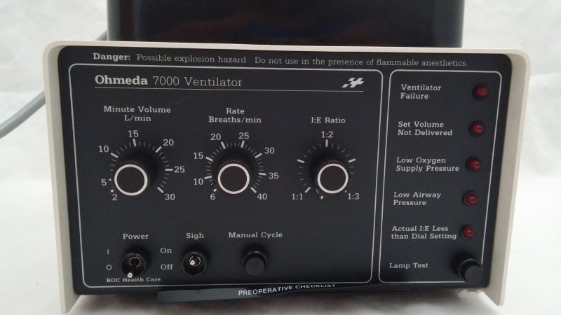 OHMEDA 7000 Ventilator - inCAV Medical Imaging Equipment