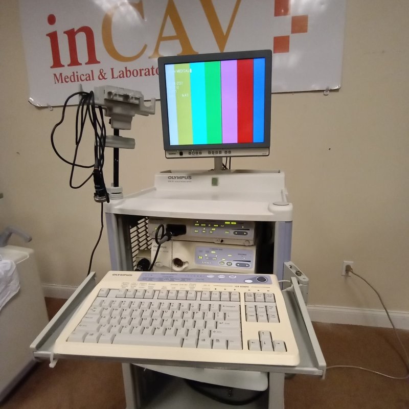 Olympus CV 180 Evis Exera II Completed Endoscopy Tower - inCAV Medical Imaging Equipment