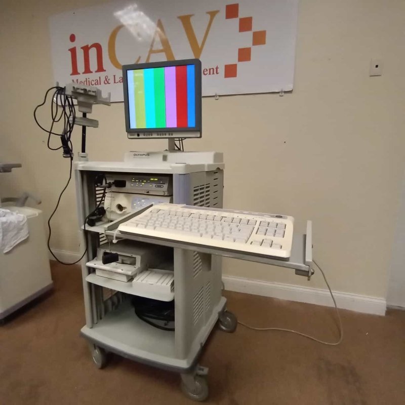 Olympus CV 180 Evis Exera II Completed Endoscopy Tower - inCAV Medical Imaging Equipment