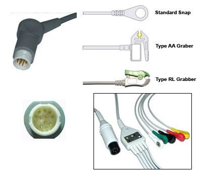 Philips 12 Pin Ecg Cable With Leads - inCAV Medical Imaging Equipment