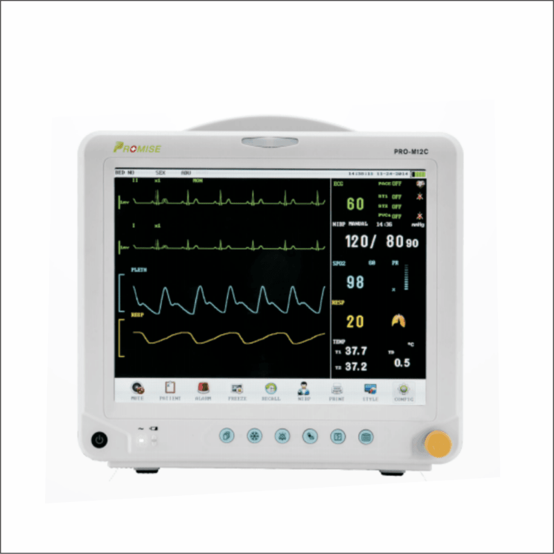 PRO - M12C Bedside Multi - Parameter Patient Monitor - inCAV Medical Imaging Equipment