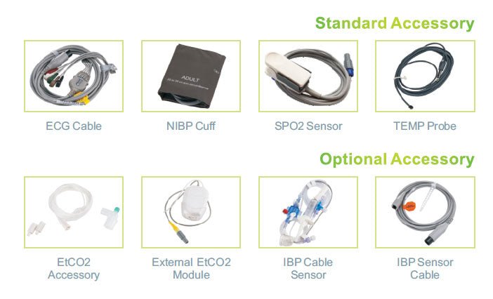 PRO - M12D Bedside Critical Care Multi - parameter Patient Monitor - inCAV Medical Imaging Equipment