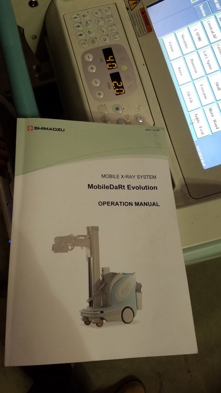 Shimadzu MobileDaRt Evolution Digital PORTABLE X - RAY with 14x17 Canon Detector - inCAV Medical Imaging Equipment
