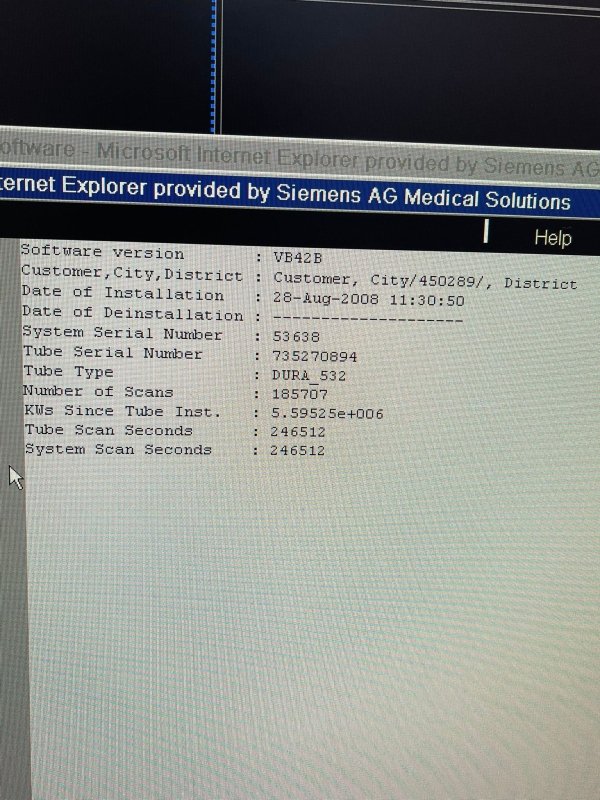 Siemens Somatom Sensation 16 ONLY 246,512 scan seconds on the tube - inCAV Medical Imaging Equipment